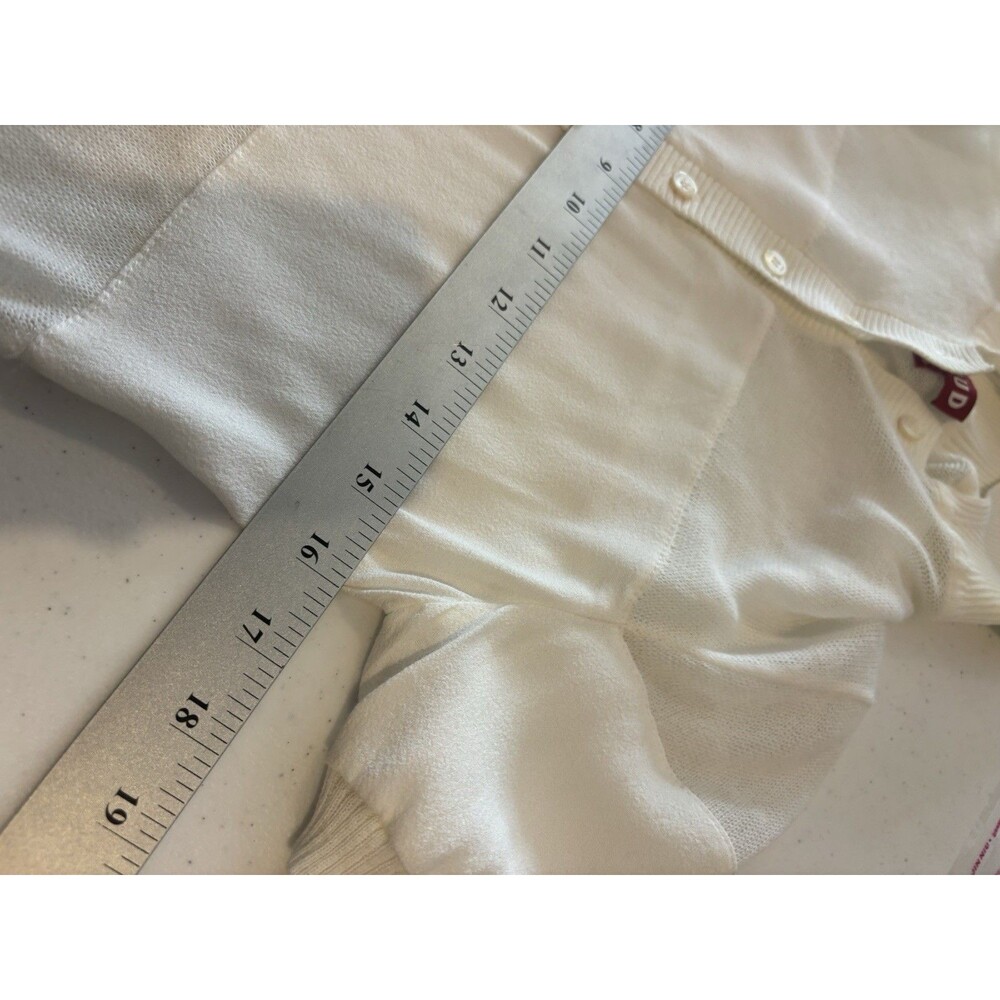 STAUD Short Sleeve Polo Mesh Top Blouse Women XS White Cropped Preppy Retro - Picture 15 of 16